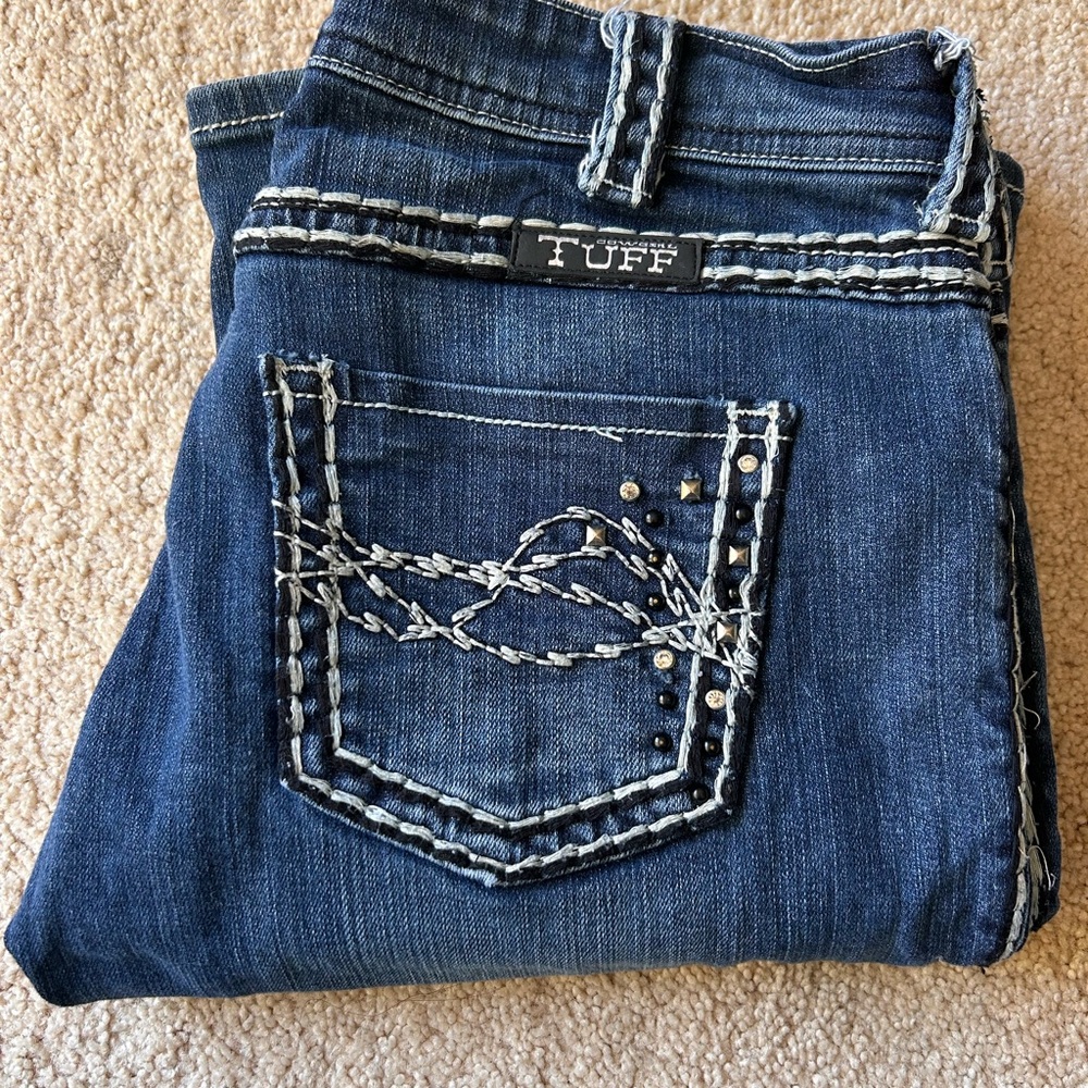 Cowgirl Tuff Blue Boot Cut Jeans